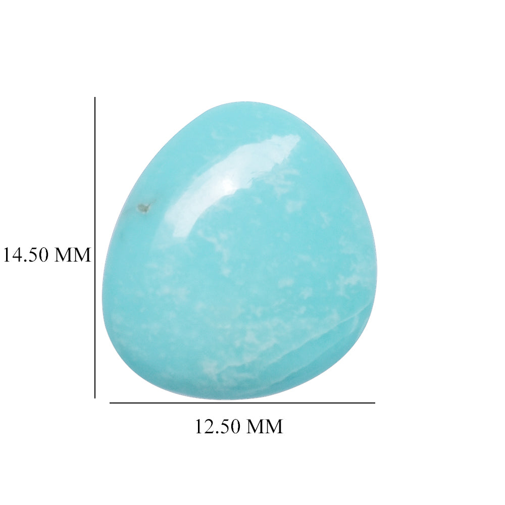 TURQUOISE IRREGULAR SHAPE CAB 14.50X12.50MM 3.54 Cts.