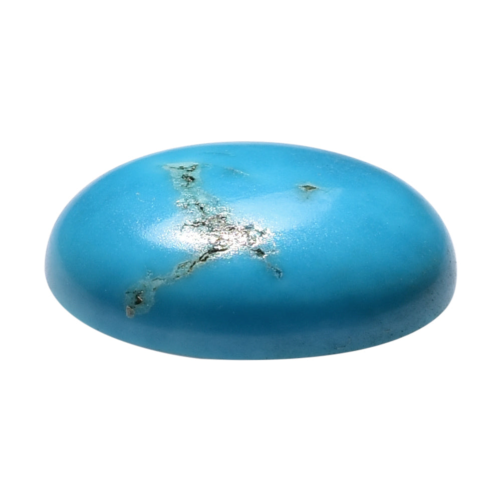 NATURAL TURQUOISE OVAL CAB 15X12MM 6.53 Cts.