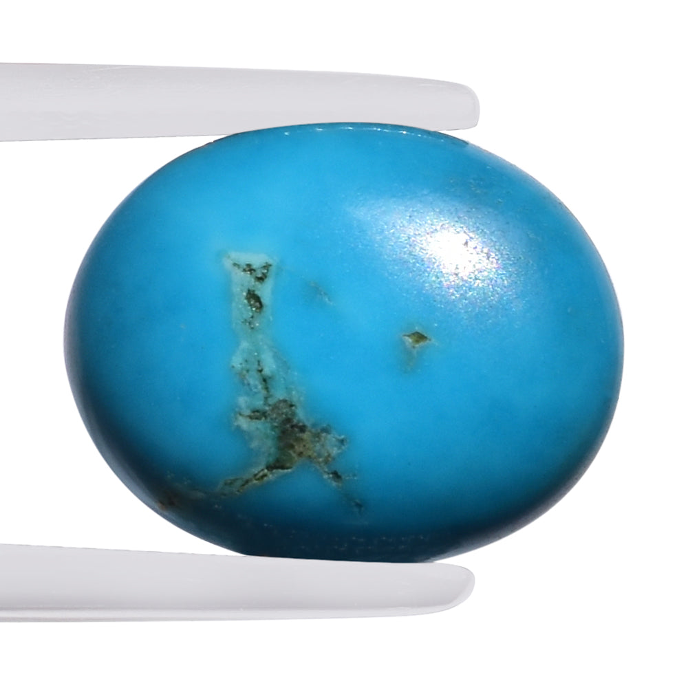 NATURAL TURQUOISE OVAL CAB 15X12MM 6.53 Cts.