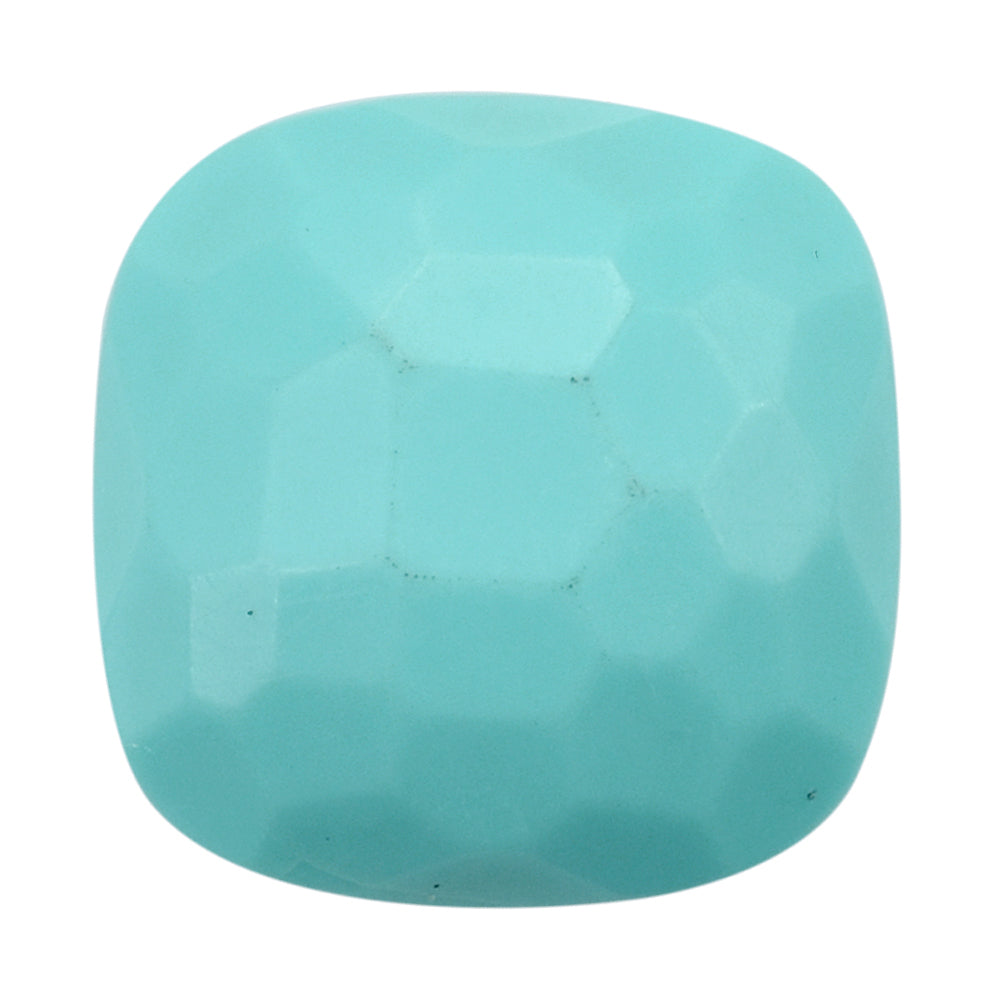 TURQUOISE IRREGULAR CUT CUSHION CAB (H/D)12MM 12.40 Cts.