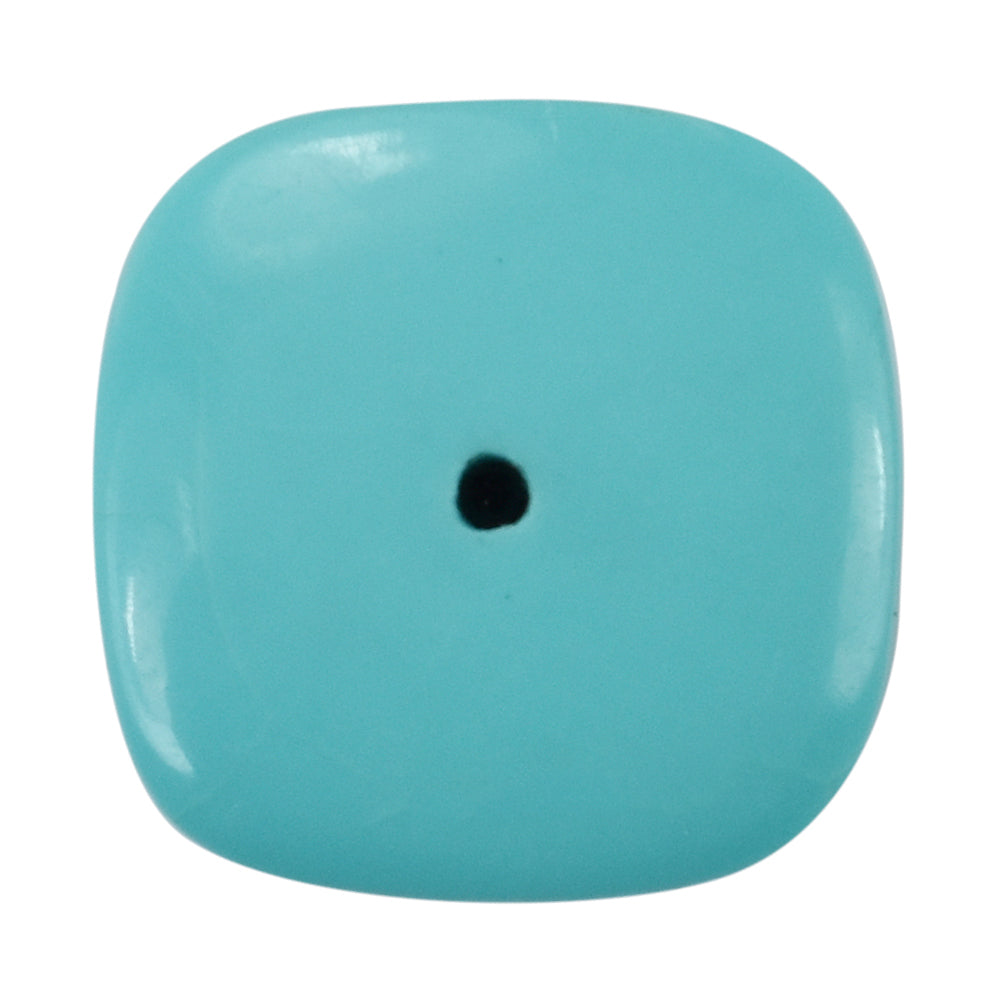TURQUOISE IRREGULAR CUT CUSHION CAB (H/D)12MM 12.40 Cts.