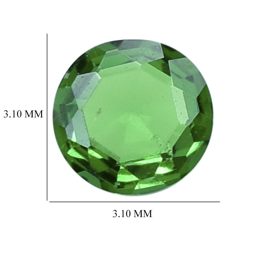 TSAVORITE STEP CUT ROUND (AAA/SI) 3.10MM 0.13 Cts.