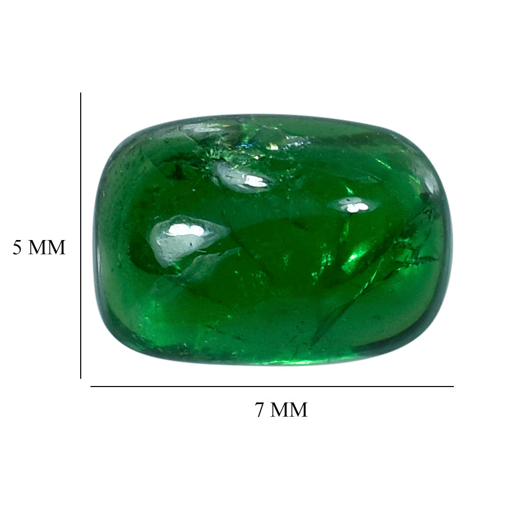 TSAVORITE CUSHION CAB (AAA/HI) 7X5MM 1.25 Cts.