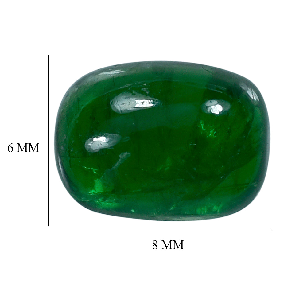 TSAVORITE CUSHION CAB (AAA/HI) 8X6MM 1.80 Cts.