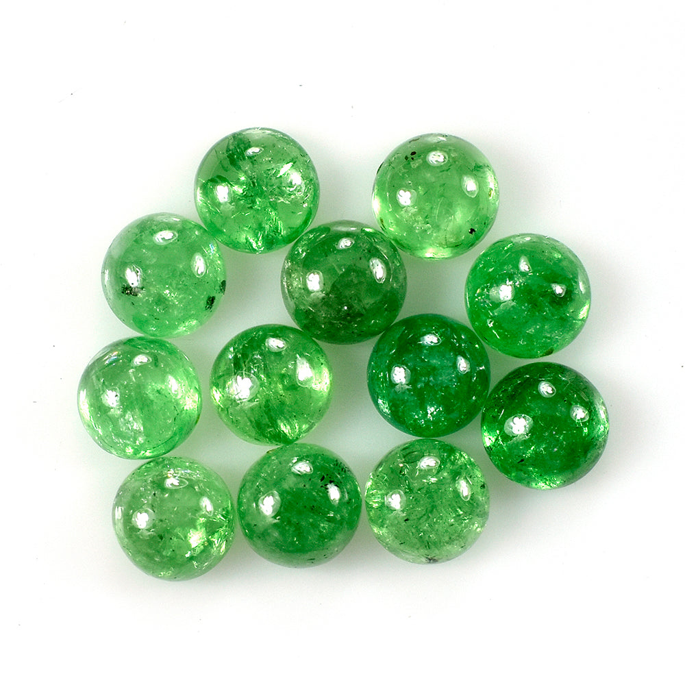 TSAVORITE ROUND CAB (MILKY) 6MM 1.22 Cts.