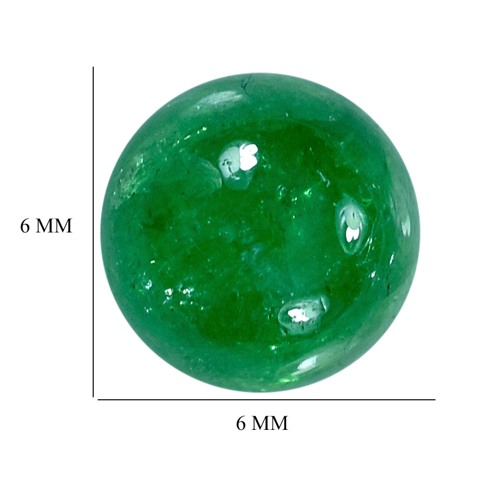 TSAVORITE ROUND CAB (MILKY) 6MM 1.22 Cts.