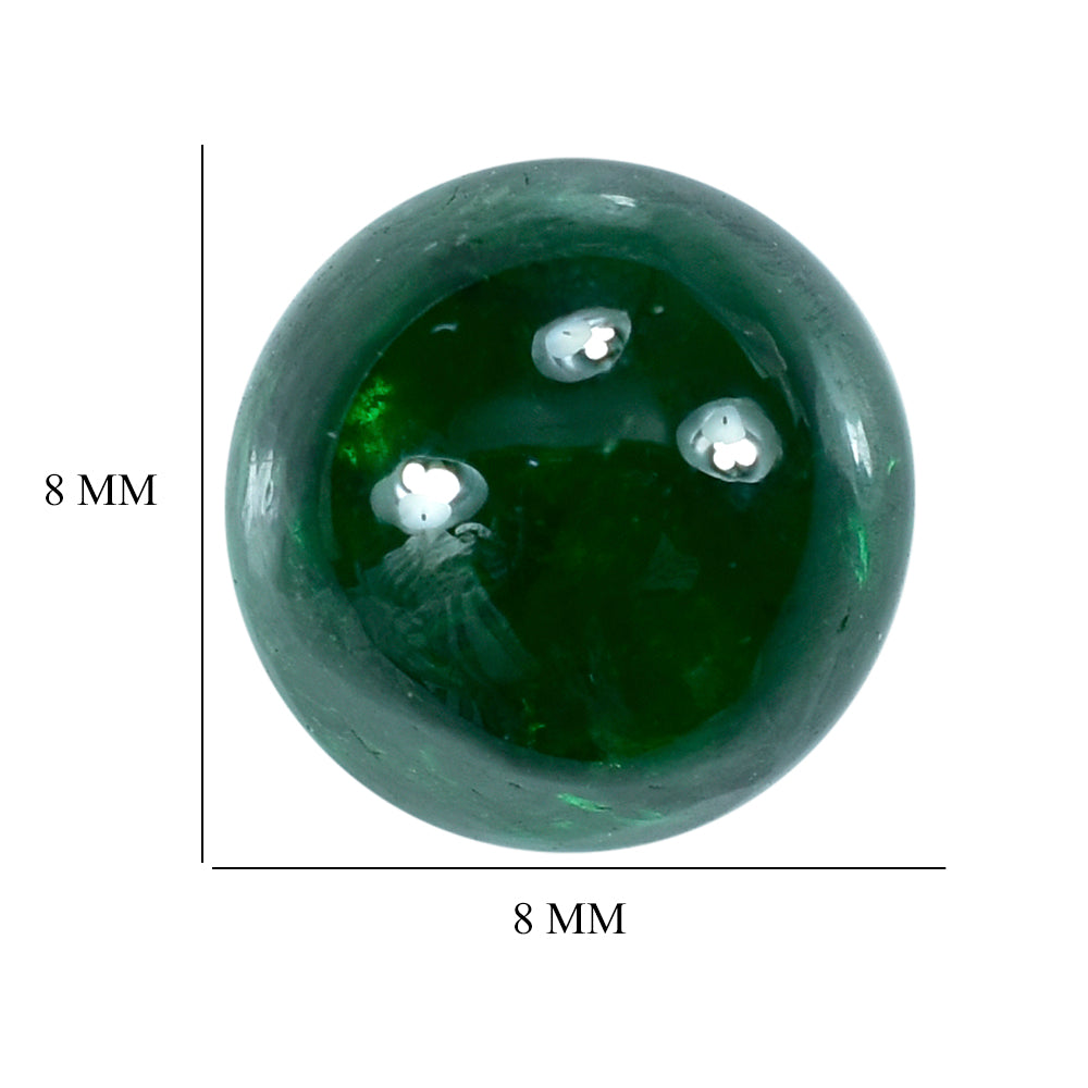 TSAVORITE ROUND CAB (AAA/HI) 8MM 3.35 Cts.