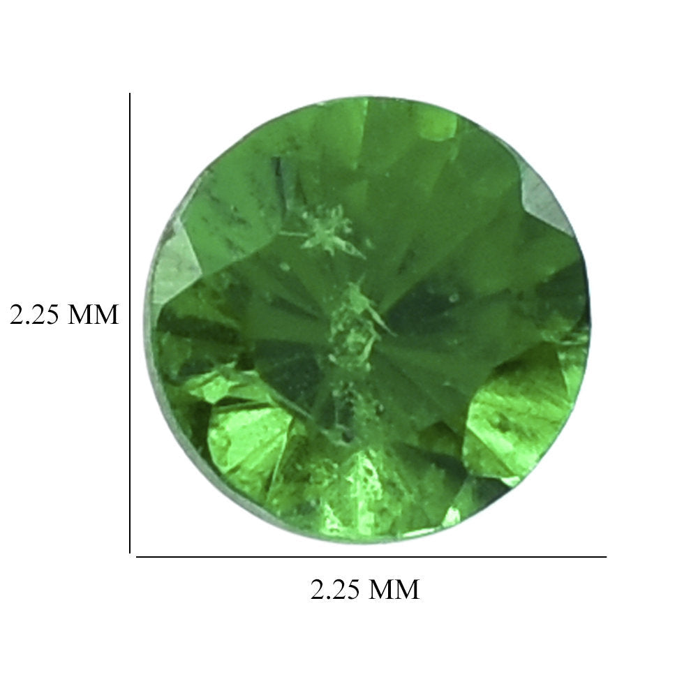 TSAVORITE DIAMOND CUT ROUND (AAAA) 2.25MM 0.05 Cts.