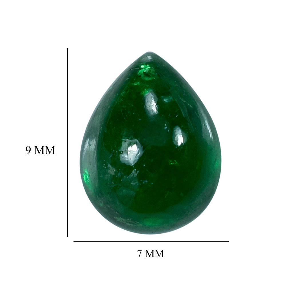 TSAVORITE PEAR CAB (AAA/HI) 9X7MM 2.45 Cts.