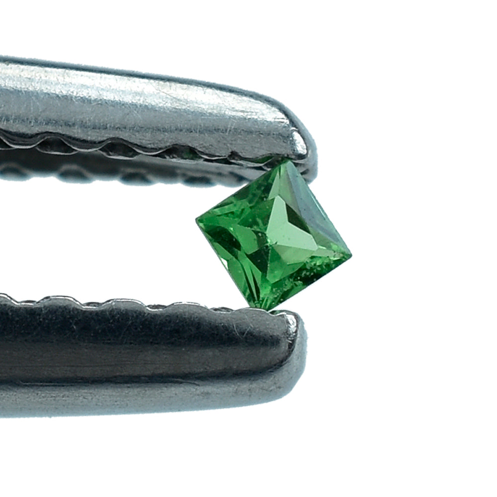 TSAVORITE PRINCESS CUT SQUARE (AA) 1.50MM 0.03 Cts.