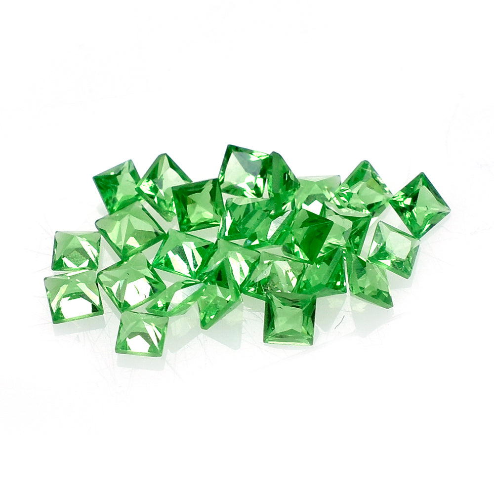 TSAVORITE PRINCESS CUT SQUARE (AA) 1.50MM 0.03 Cts.