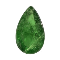 TSAVORITE PLAIN PEAR CAB (AAA/MILKY) 15.00X9.00 MM 5.54 Cts.