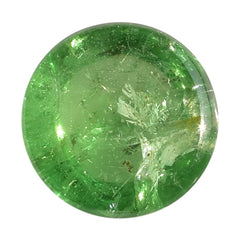 TSAVORITE PLAIN ROUND CAB (AA/MILKY) 12.00X12.00 MM 9.40 Cts.