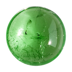 TSAVORITE PLAIN ROUND CAB (AA/MILKY) 7.00X7.00 MM 1.33 Cts.
