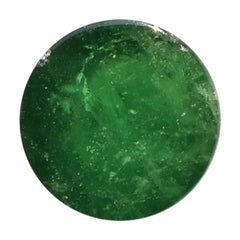 TSAVORITE PLAIN ROUND CAB (AAA/MILKY) 9.00X9.00 MM 5.44 Cts.