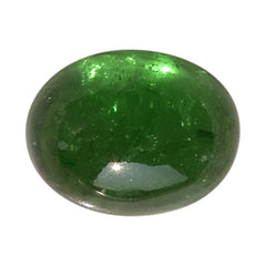 TSAVORITE PLAIN OVAL CAB (AAA/MILKY) 9.00X7.00 MM 2.93 Cts.