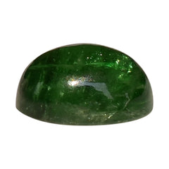 TSAVORITE PLAIN OVAL CAB (AAA/MILKY) 9.00X7.00 MM 2.93 Cts.