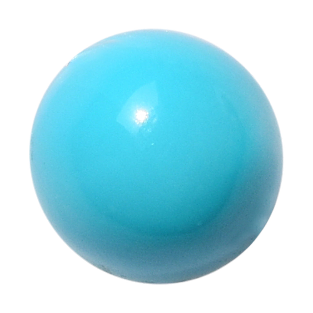 SLEEPING BEAUTY TURQUOISE ROUND CAB 7MM 1.63 Cts.