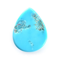 SLEEPING BEAUTY TURQUOISE PLAIN PEAR CAB (AA/SI) 14 X 11 MM 3.58 Cts.