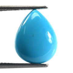 SLEEPING BEAUTY TURQUOISE PLAIN PEAR CAB (AA/SI) 14 X 11 MM 3.58 Cts.