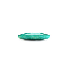 MEXICAN TURQUOISE ROSE CUT BRIOLETTE TRILLIANISH (GREENISH BLUE\WITH BROWN MATRIX) 15.50X12.50 MM 4.31 Cts.