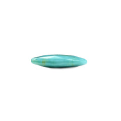 MEXICAN TURQUOISE ROSE CUT BRIOLETTE TRILLIANISH (BLUEGREEN\WITH SOME MATRIX) 15.50X12.50 MM 4.15 Cts.