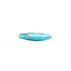 MEXICAN TURQUOISE ROSE CUT BRIOLETTE TRILLIANISH (BLUE\WITH SOME MATRIX) 15.50X12.50 MM 4.07 Cts.