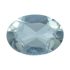 WHITE AQUAMARINE CUT OVAL (YELLOW SHADE) 7X5MM 0.63 Cts.