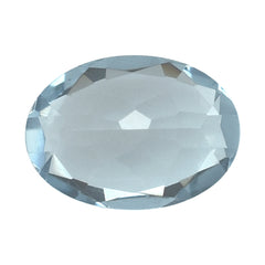 WHITE AQUAMARINE CUT OVAL (YELLOW SHADE) 7X5MM 0.63 Cts.