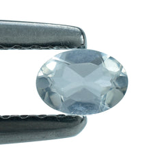 WHITE AQUAMARINE CUT OVAL (YELLOW SHADE) 7X5MM 0.63 Cts.