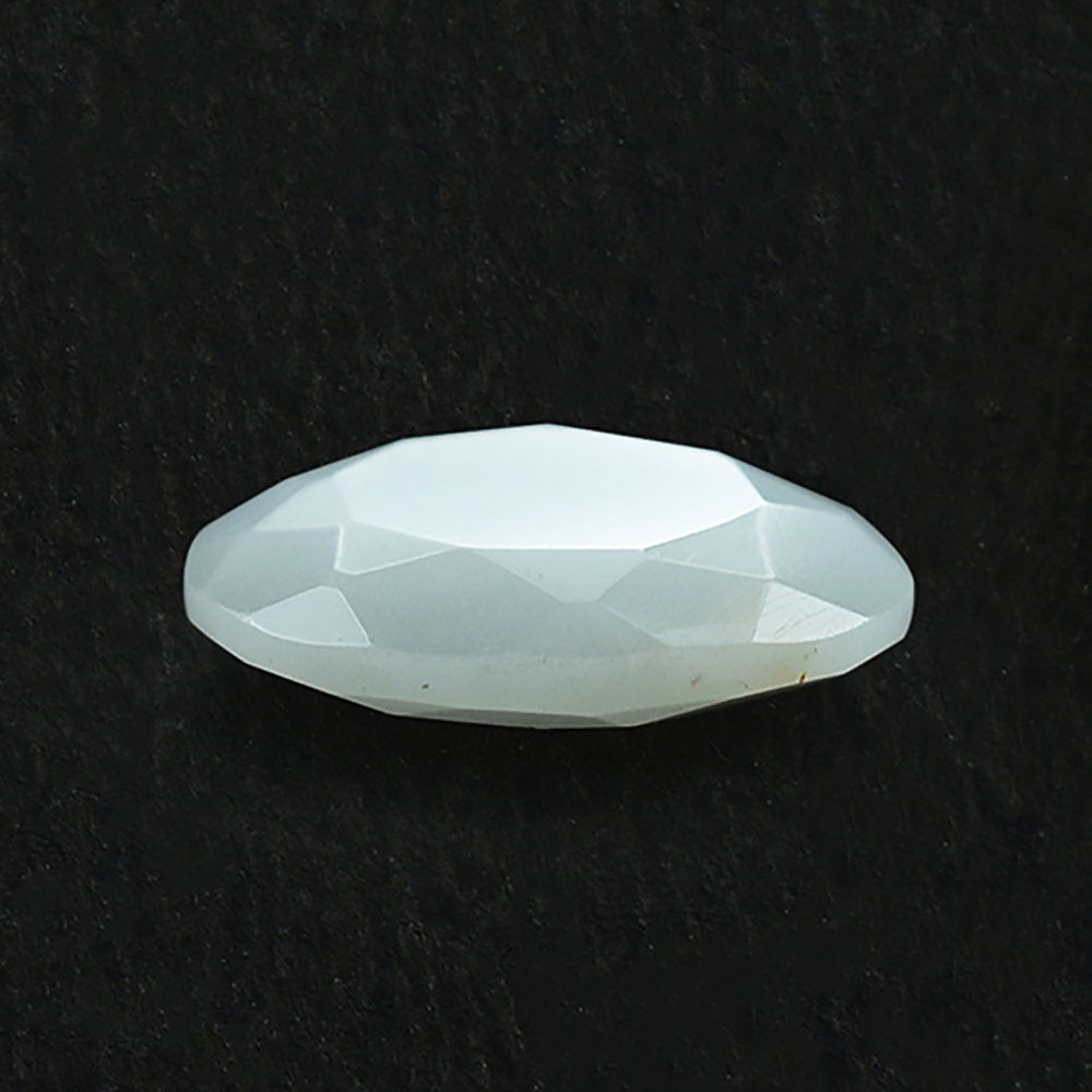 WHITE AVENTURINE BOTH SIDE TABLE CUT TRILLIONISH 12X11MM 0.98 Cts.