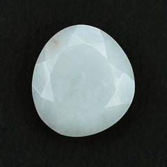 WHITE AVENTURINE BOTH SIDE TABLE CUT TRILLIONISH 12X11MM 0.98 Cts.