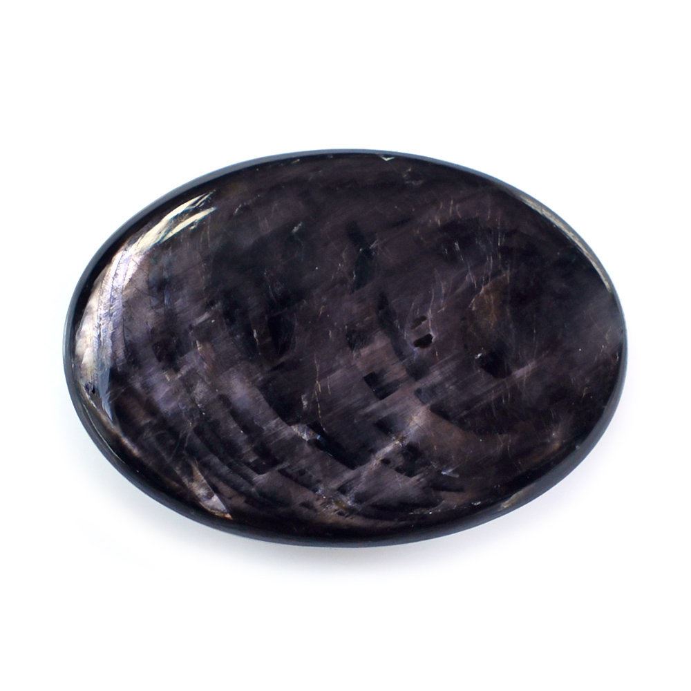 BROWN SAPPHIRE PLAIN OVAL CAB 14X10MM 6.73 Cts.