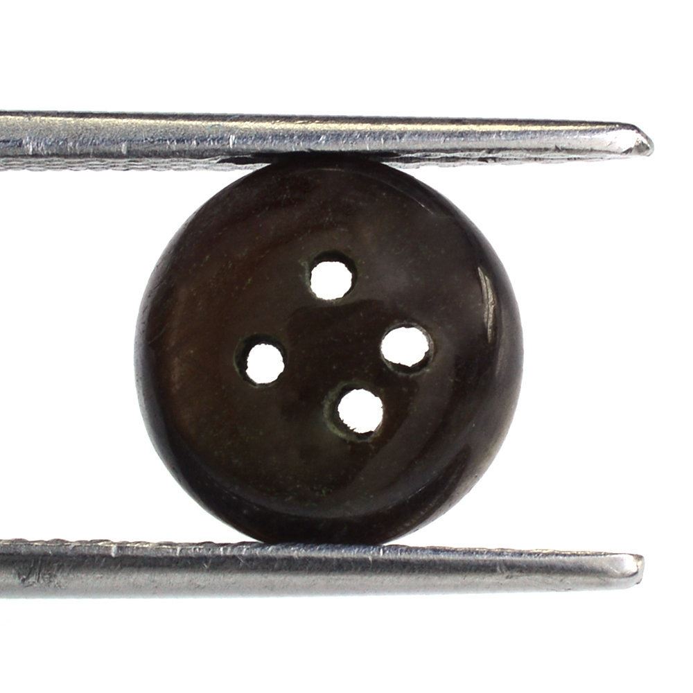 BROWN SAPPHIRE SHIRT BUTTON (DES#58) 10MM 3.70 Cts.