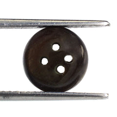 BROWN SAPPHIRE SHIRT BUTTON (DES#58) 10MM 3.70 Cts.