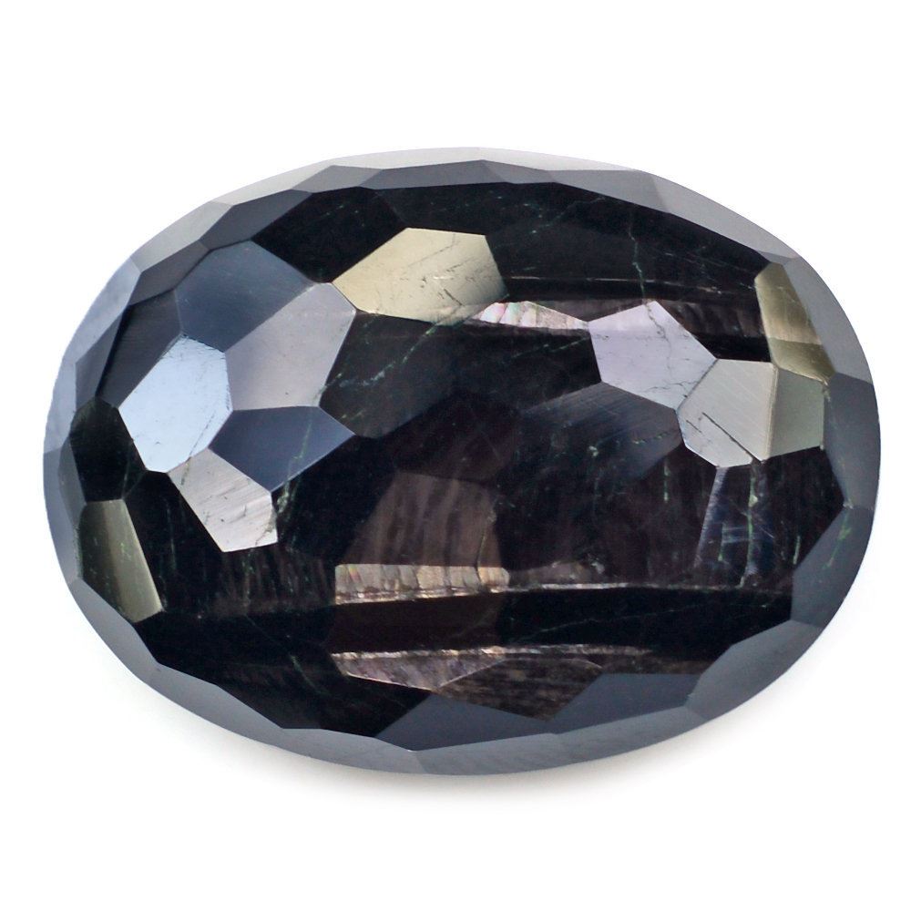 BROWN SAPPHIRE BOTH SIDE FOOTBALL CUT OVAL 24X18MM 33.96 Cts.