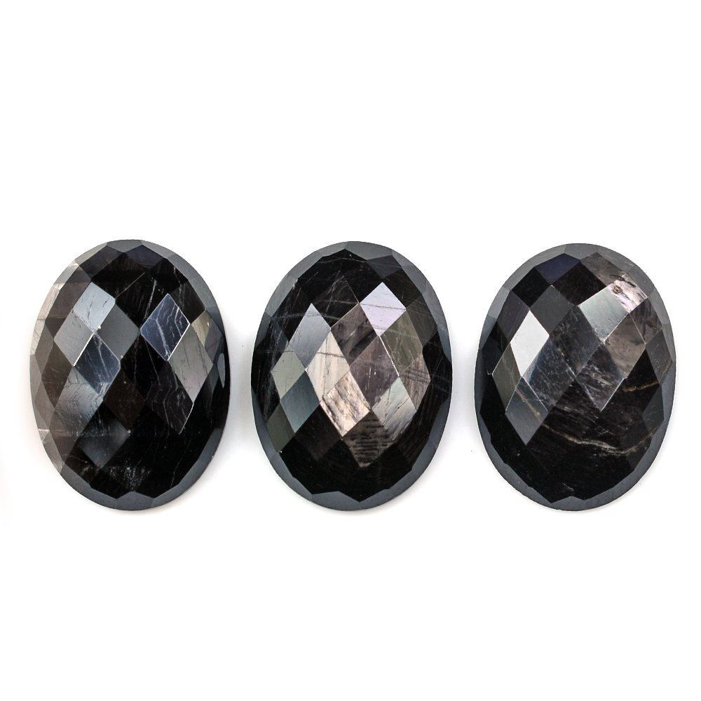 BROWN SAPPHIRE CHECKER CUT OVAL CAB 16X12MM 7.83 Cts.