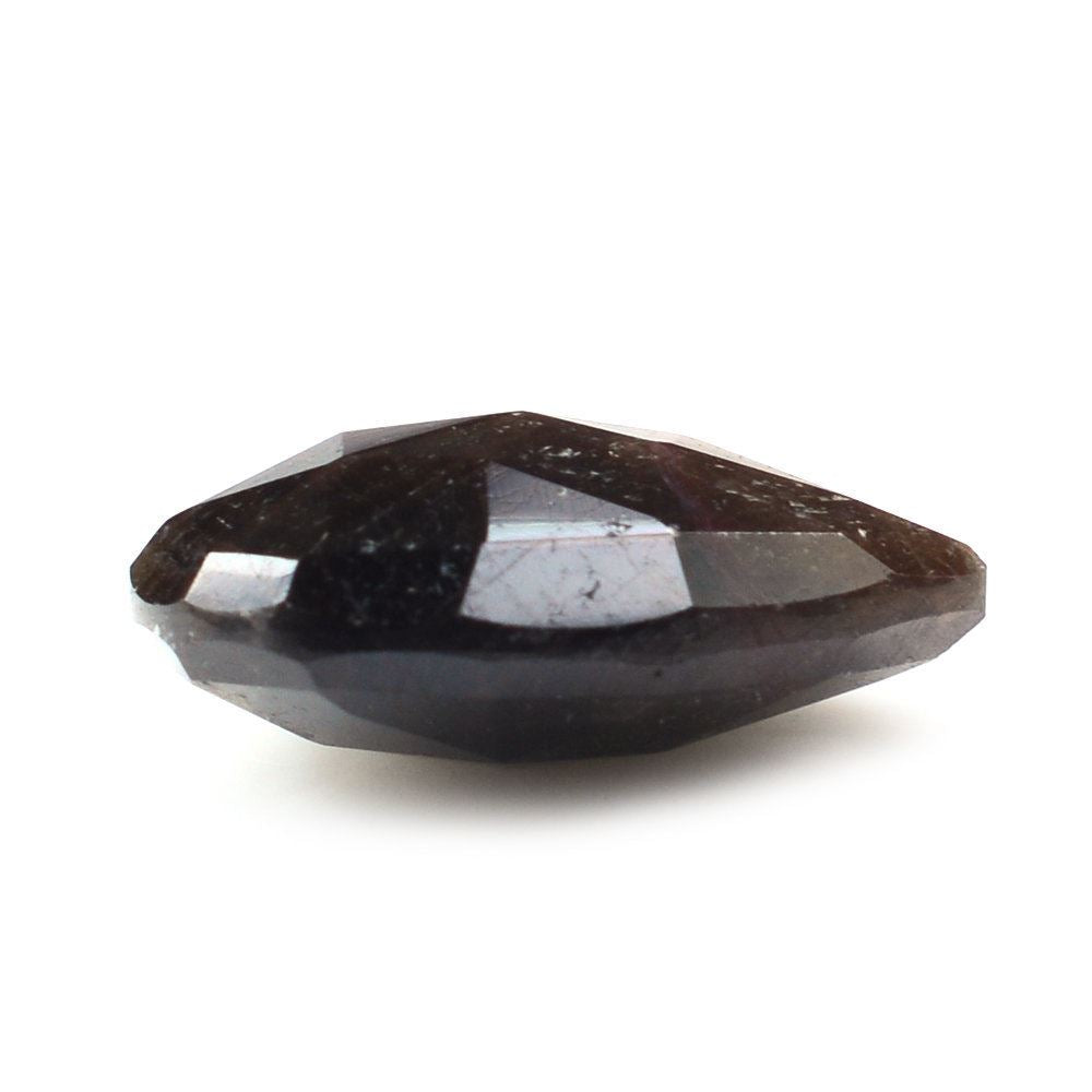 BROWN SAPPHIRE ROSE CUT BRIOLETTE PEAR 14X10MM 6.70 Cts.