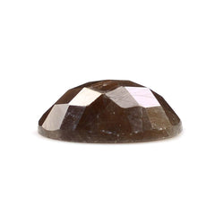 BROWN SAPPHIRE CHECKER OVAL CAB 11X9MM 3.89 Cts.