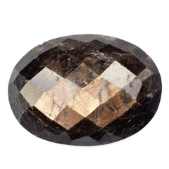 BROWN SAPPHIRE CHECKER CUT OVAL CAB 18X13MM 10.29 Cts.