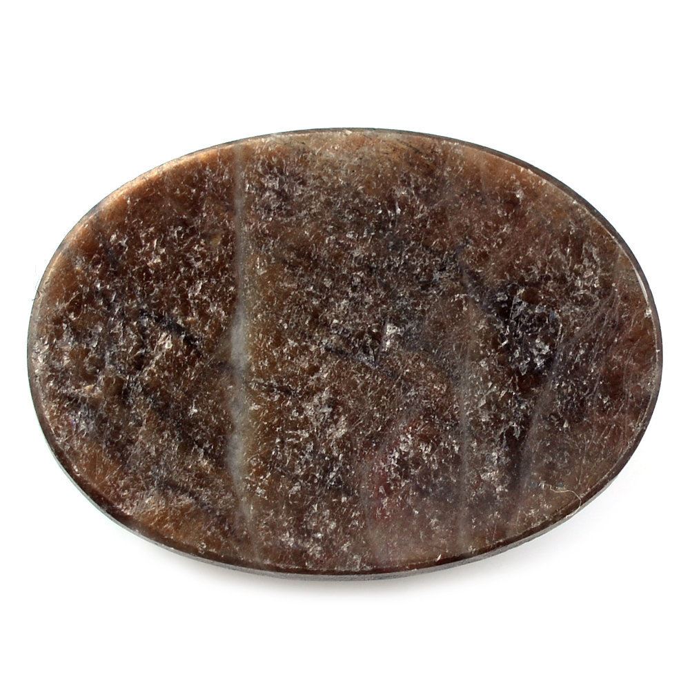 BROWN SAPPHIRE CHECKER CUT OVAL CAB 18X13MM 10.29 Cts.