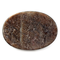 BROWN SAPPHIRE CHECKER CUT OVAL CAB 18X13MM 10.29 Cts.