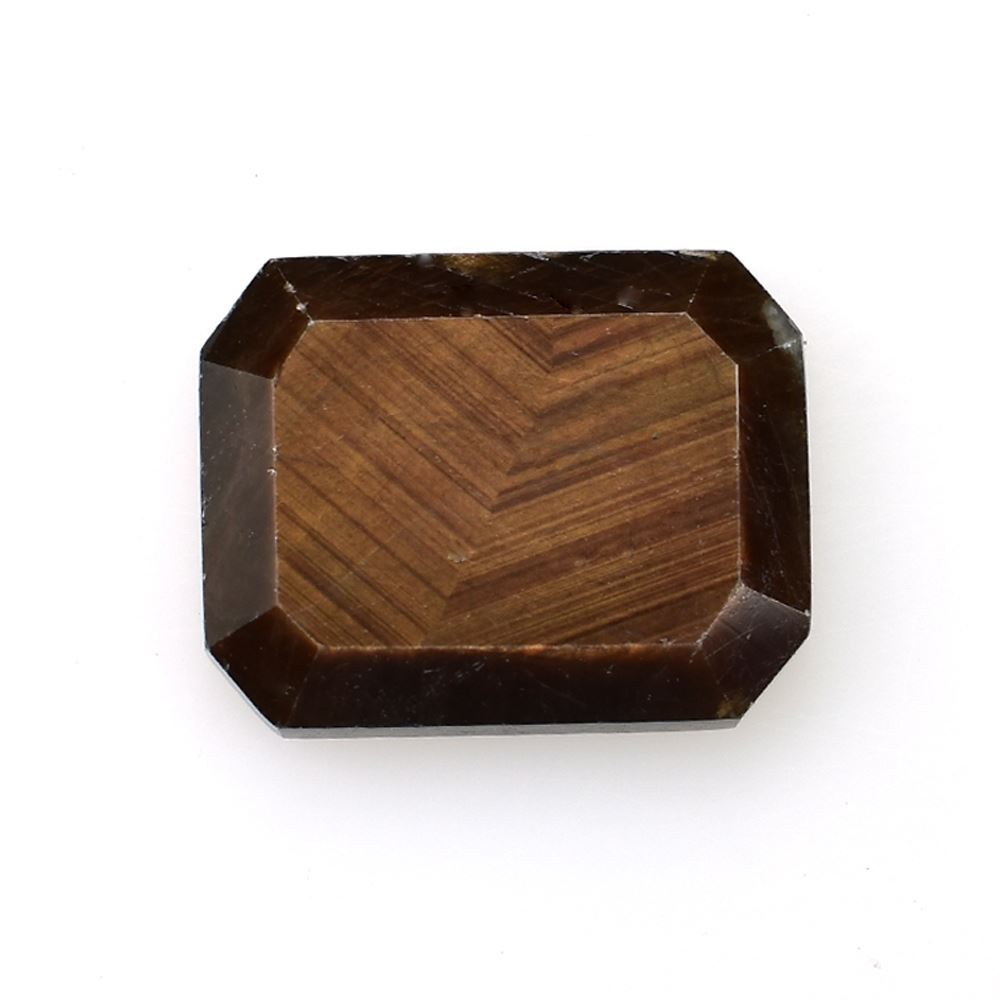 BROWN SAPPHIRE TABLE CUT OCTAGON CAB (BROWN WITH GOLDEN BROWN SHINE) 14.50X11.50 MM 8.69 CTS