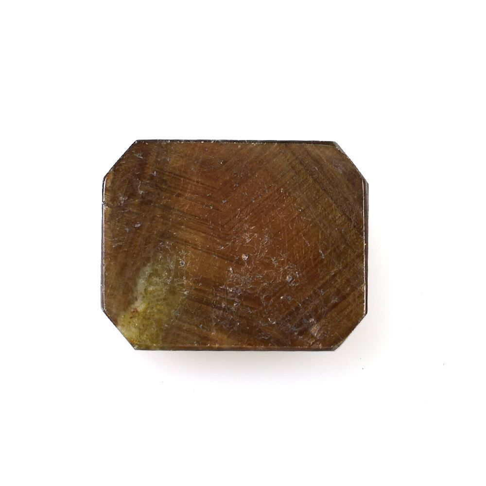 BROWN SAPPHIRE TABLE CUT OCTAGON CAB (BROWN WITH GOLDEN BROWN SHINE) 14.50X11.50 MM 8.69 CTS