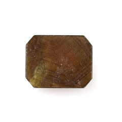 BROWN SAPPHIRE TABLE CUT OCTAGON CAB (BROWN WITH GOLDEN BROWN SHINE) 14.50X11.50 MM 8.69 CTS