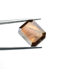BROWN SAPPHIRE TABLE CUT OCTAGON CAB (BROWN WITH GOLDEN BROWN SHINE) 14.50X11.50 MM 8.69 CTS