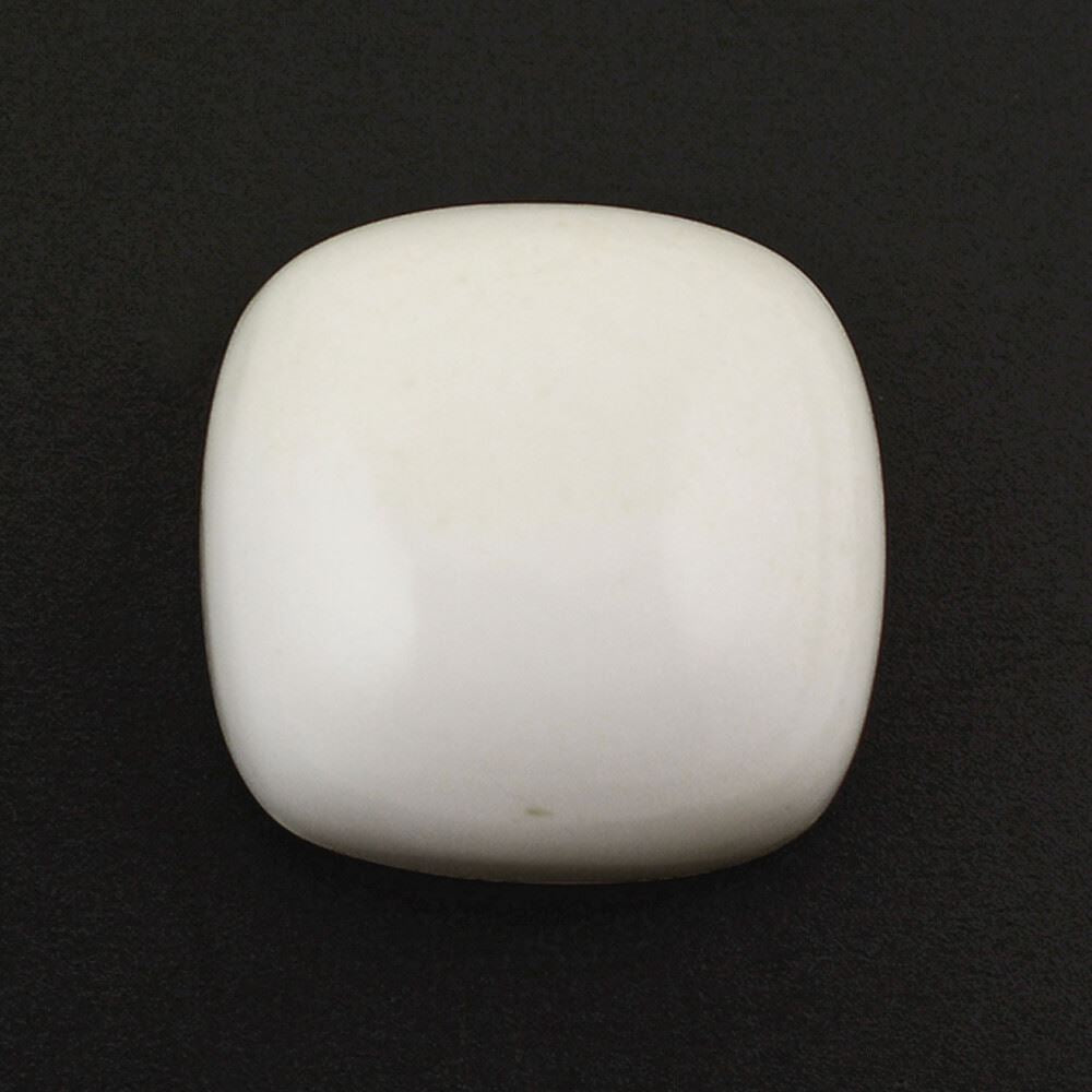 WHITE AGATE CUSHION CAB  14MM 11.96 Cts.