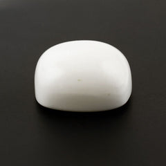 WHITE AGATE CUSHION CAB  14MM 11.96 Cts.