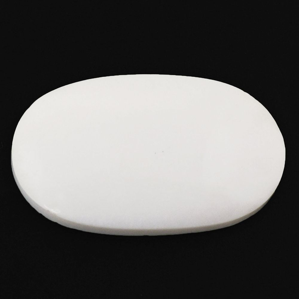 WHITE AGATE OVAL CAB 24X14MM 13.45 Cts.