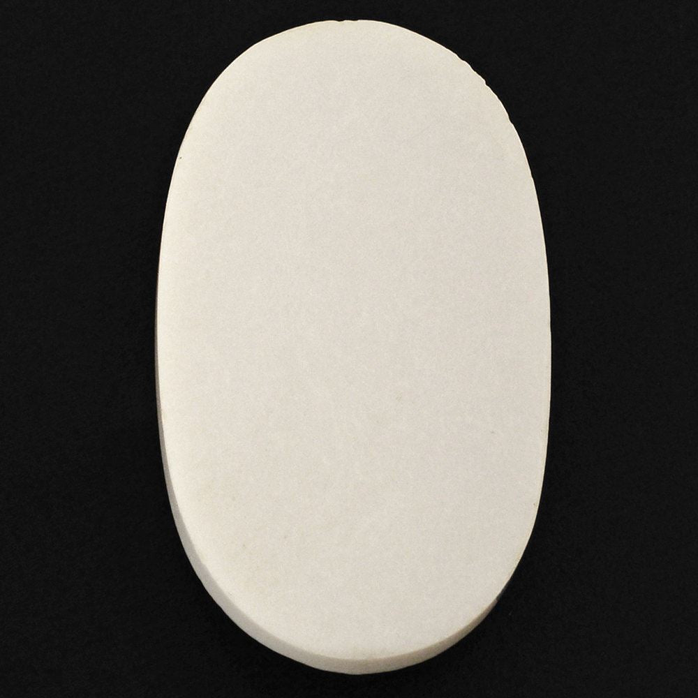 WHITE AGATE OVAL CAB 24X14MM 13.45 Cts.